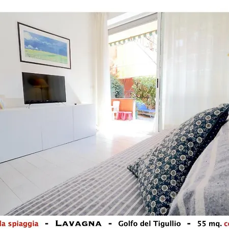 Bilocale Con Giardino A 70 Mt Dalla Spiaggia * Lavagna